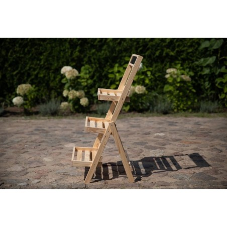 Uniwersalny stojak/etażerka RDEZ z surowego drewna sosnowego