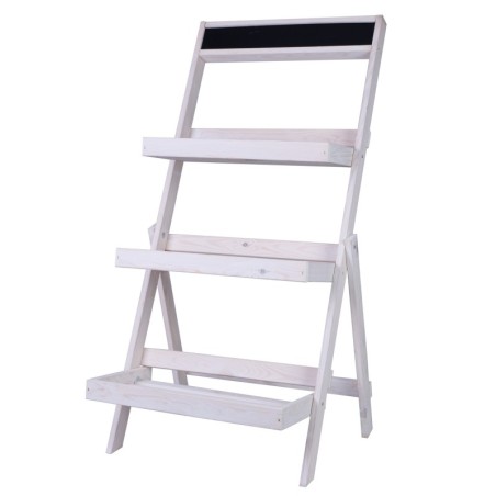 Stojak kaskadowy RDEZ w kolorze białym - wariant wysoki