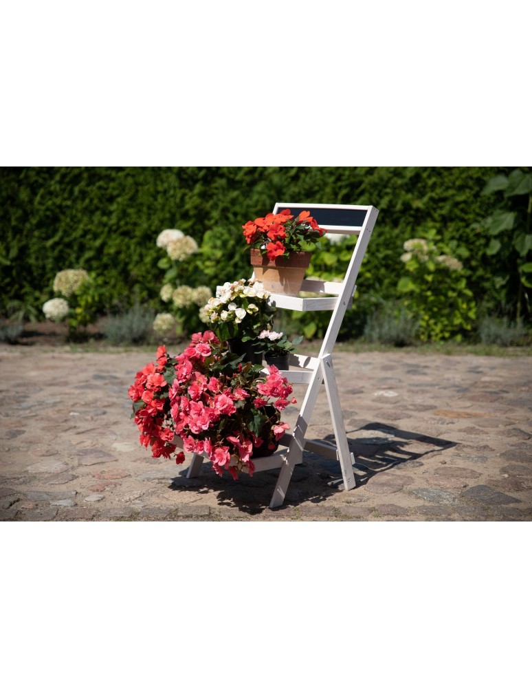 Kwietniki i donice - Stojak kaskadowy RDEZ w kolorze białym - wariant wysoki - product MODO24.PL 4