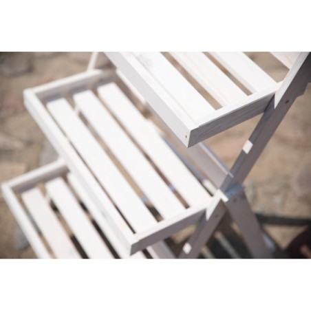 Stojak kaskadowy RDEZ w kolorze białym - wariant wysoki