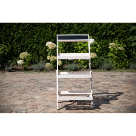 Stojak kaskadowy RDEZ w kolorze białym - wariant wysoki