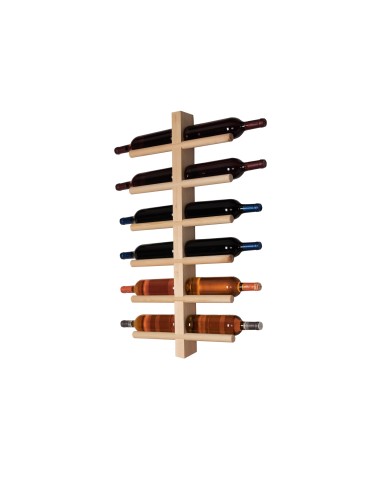 Wieszak na wino RW-23-12 na ścianę · surowe drewno sosnowe
