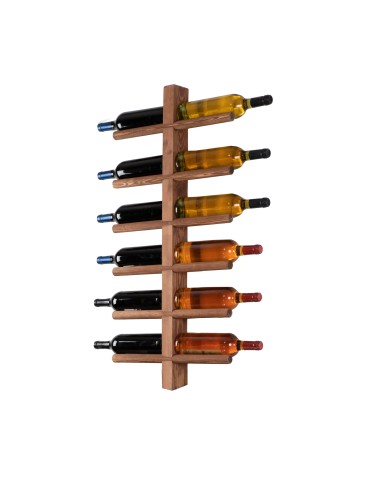 Wieszak na wino drewniany RW-23-12_O_BR  na 12 butelek