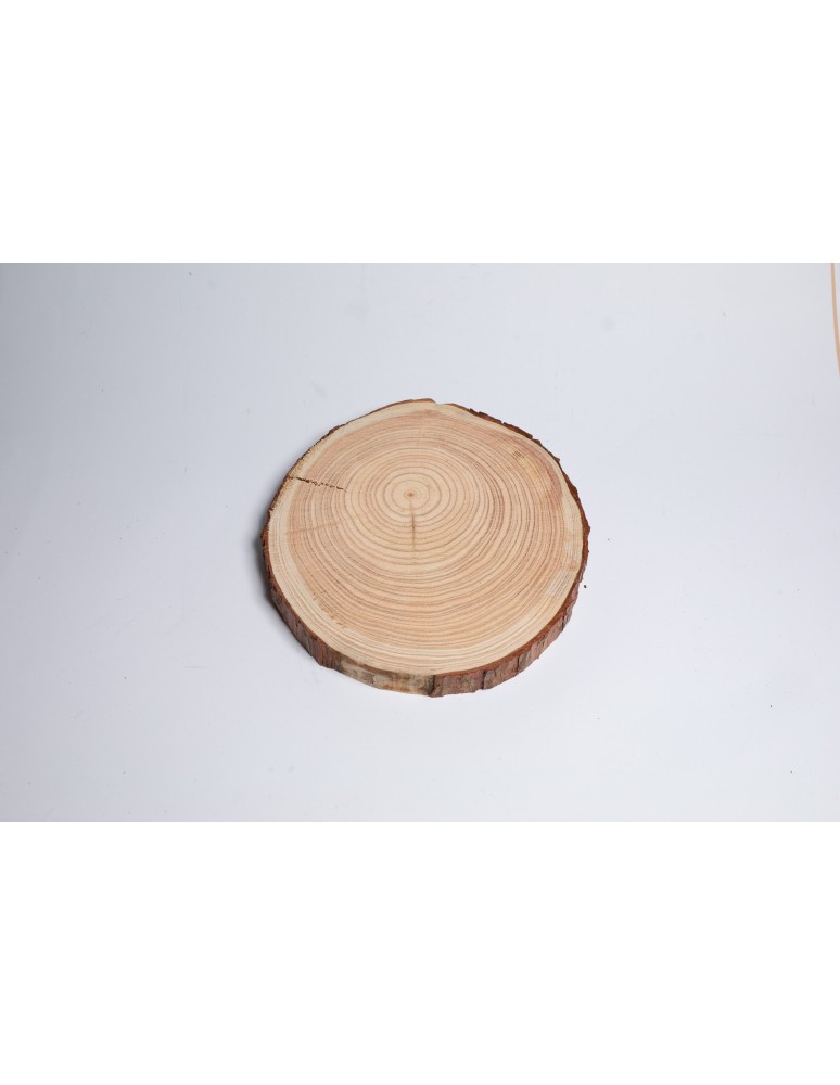 Plastry Okrągłe - Plaster drewna - fi 20-25 cm - Modrzew, gr 3,0 cm - product MODO24.PL 1