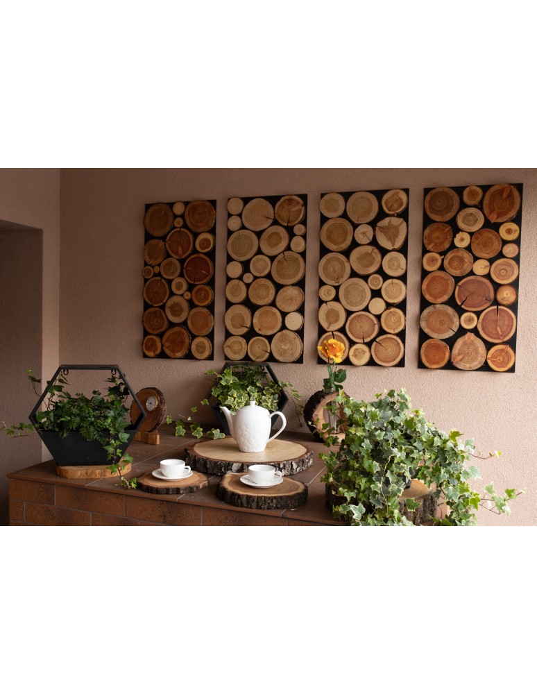 Plastry Okrągłe - Plaster drewna - fi 15-20 cm - Modrzew, gr 2,5 cm - product MODO24.PL 4