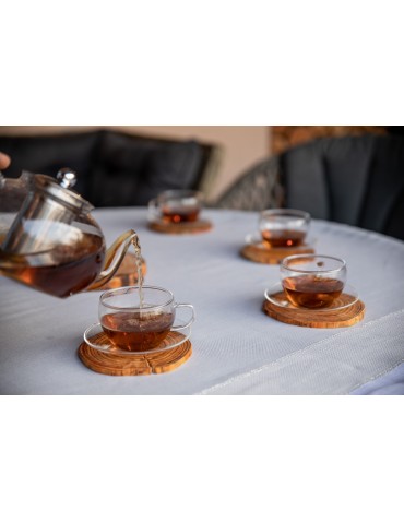 Plastry Okrągłe - Plaster drewna - fi 15-20 cm - Modrzew, gr 2,5 cm - product 5