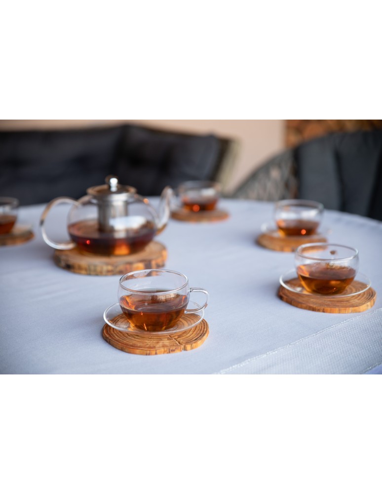 Plastry Okrągłe - Plaster drewna z korą - fi 20-25 cm - Modrzew, gr 4,0 cm - product MODO24.PL 5