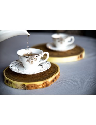 Plastry Okrągłe - Plaster drewna - fi 20-25 cm - Modrzew, gr 2,5 cm - product 5