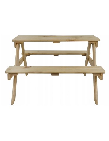 Stolik Piknikowy Dla Dzieci - Naturalne Drewno Sosnowe - product 2