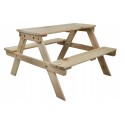 Stolik Piknikowy Dla Dzieci - Naturalne Drewno Sosnowe