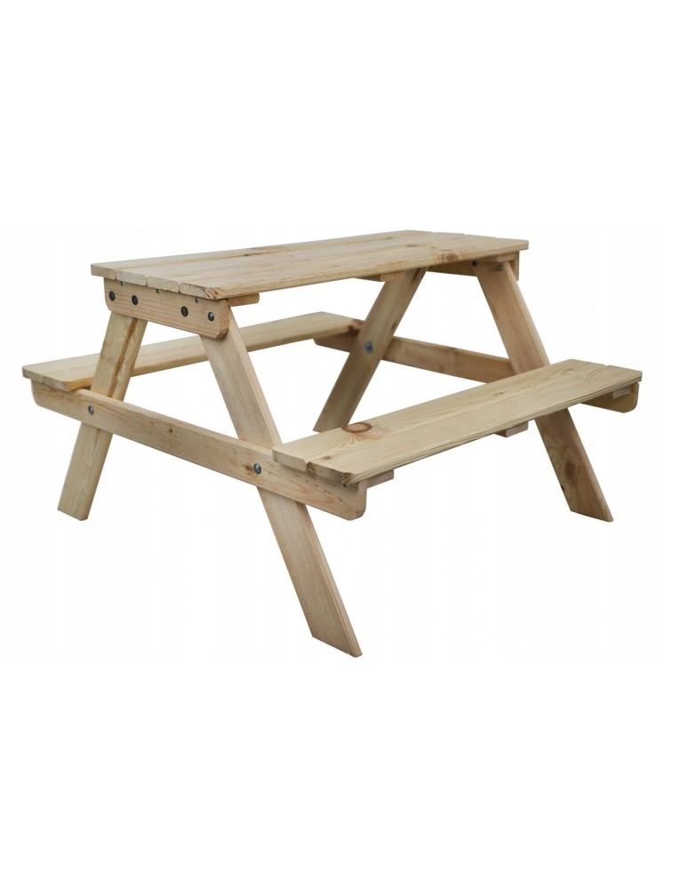 Dom i ogród - Stolik Piknikowy Dla Dzieci - Naturalne Drewno Sosnowe - product MODO24.PL 3
