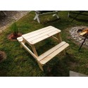 Stolik Piknikowy Dla Dzieci - Naturalne Drewno Sosnowe