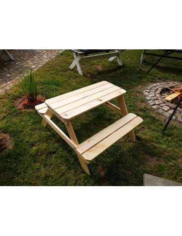 Dom i ogród - Stolik Piknikowy Dla Dzieci - Naturalne Drewno Sosnowe - product 5