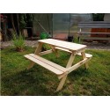 Stolik Piknikowy Dla Dzieci - Naturalne Drewno Sosnowe