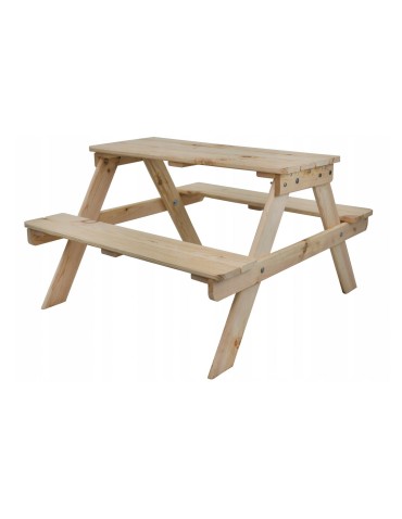 Stolik Piknikowy Dla Dzieci - Naturalne Drewno Sosnowe