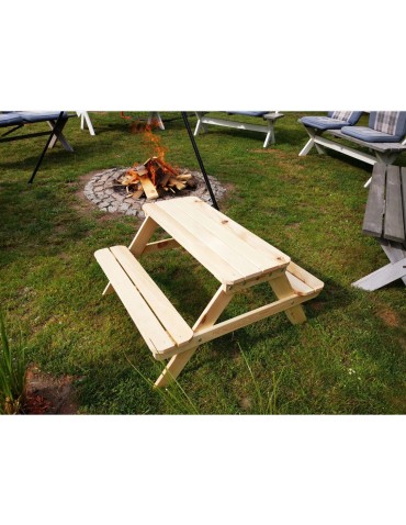 Dom i ogród - Stolik Piknikowy Dla Dzieci - Naturalne Drewno Sosnowe - product 8