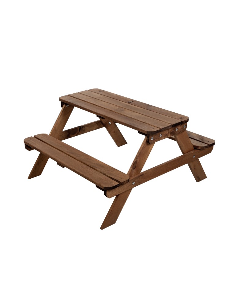 Ogród - Sosnowy Stolik Ogrodowy Dla Dzieci  Brązowy - product MODO24.PL 1
