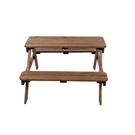 Sosnowy Stolik Ogrodowy Dla Dzieci  Brązowy