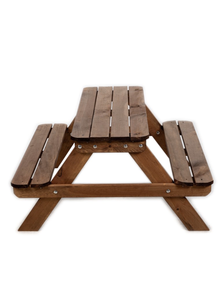 Dom i ogród - Sosnowy Stolik Ogrodowy Dla Dzieci  Brązowy - product MODO24.PL 3