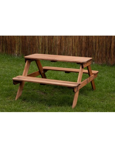 Dom i ogród - Sosnowy Stolik Ogrodowy Dla Dzieci  Brązowy - product 4