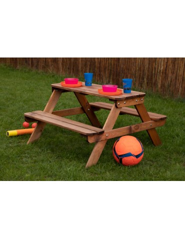 Dom i ogród - Sosnowy Stolik Ogrodowy Dla Dzieci  Brązowy - product 5