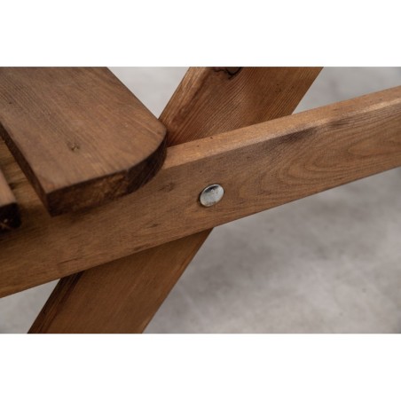 Sosnowy Stolik Ogrodowy Dla Dzieci  Brązowy