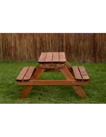 Dom i ogród - Sosnowy Stolik Ogrodowy Dla Dzieci  Brązowy - product 7