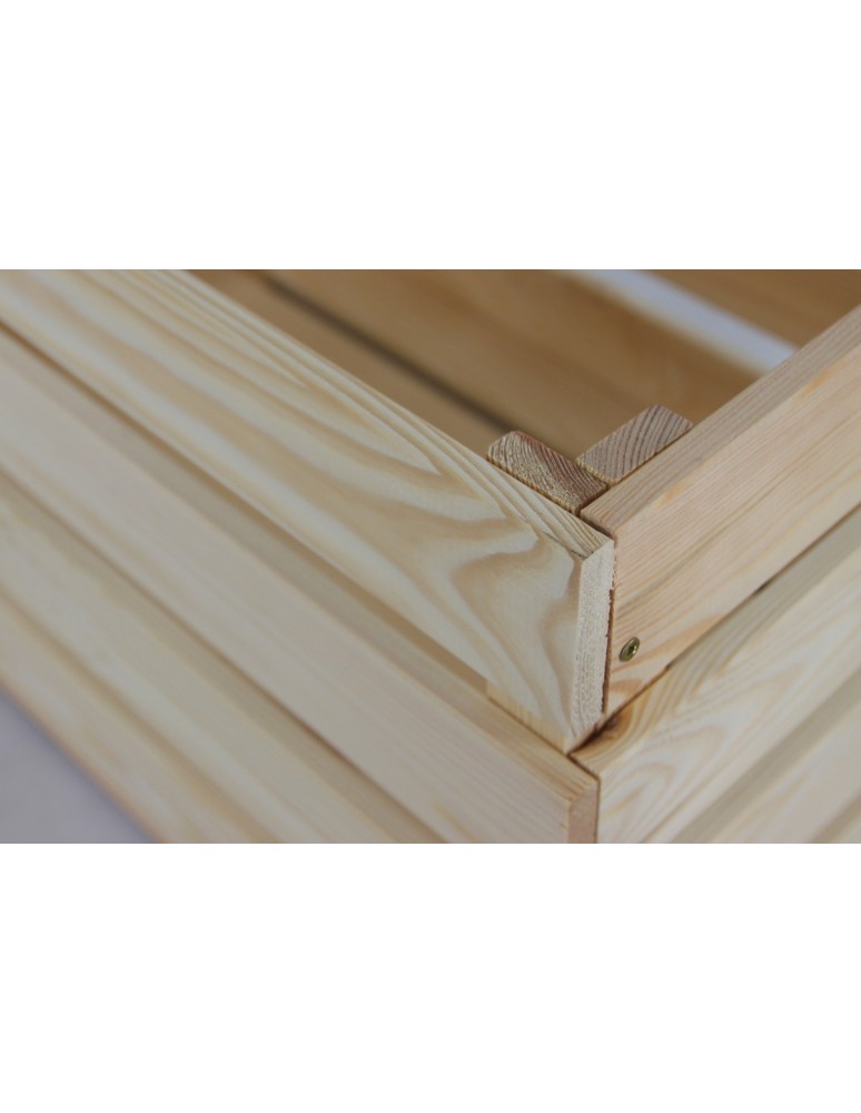 Skrzynie i ławki - Skrzynia sosnowa B-08 36x64x38, surowa - product MODO24.PL 7