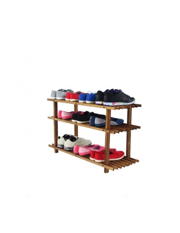 Stojaki na obuwie/ stojaki na buty/ półka RBO - Drewniany stojak na buty ▪ 3 poziomy ▪ RBO-3 ▪ Brązowy - product 5