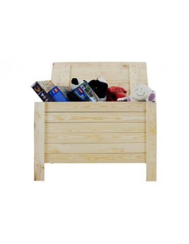 Skrzynie i ławki - Skrzynia sosnowa B-13 52x80x42, płaskie wieko - product 9