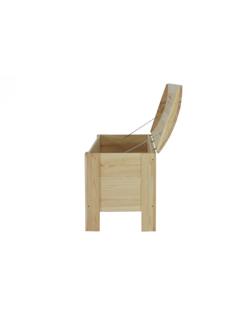 Skrzynie i ławki - Skrzynia sosnowa B-16 50x77x40, półokrągłe wieko - product MODO24.PL 7