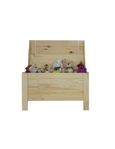 Skrzynie i ławki - Skrzynia sosnowa B-16 50x77x40, półokrągłe wieko - product 9