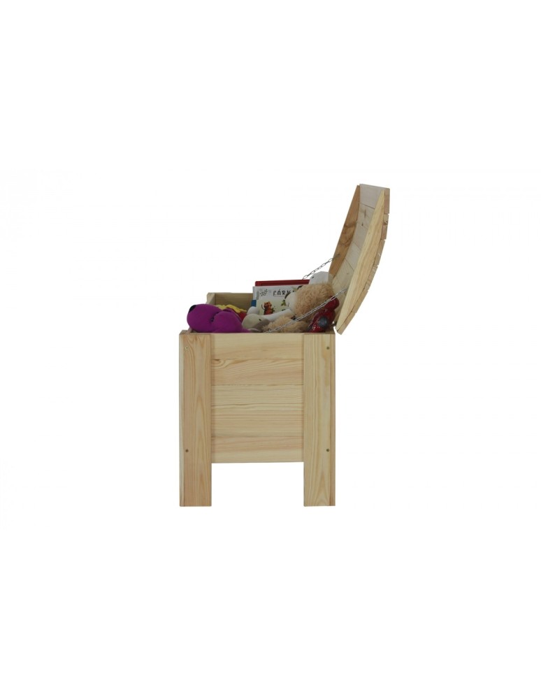 Skrzynie i ławki - Skrzynia sosnowa B-16 50x77x40, półokrągłe wieko - product MODO24.PL 10