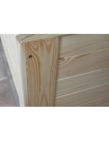 Skrzynie i ławki - Skrzynia sosnowa B-16 50x77x40, półokrągłe wieko - product 12