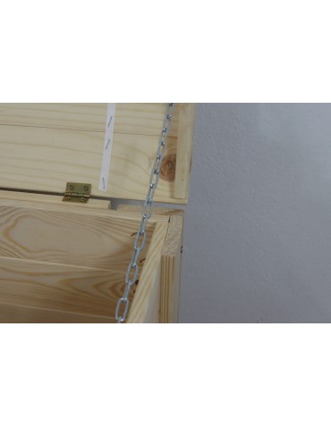 Skrzynie i ławki - Skrzynia sosnowa B-16 50x77x40, półokrągłe wieko - product 13