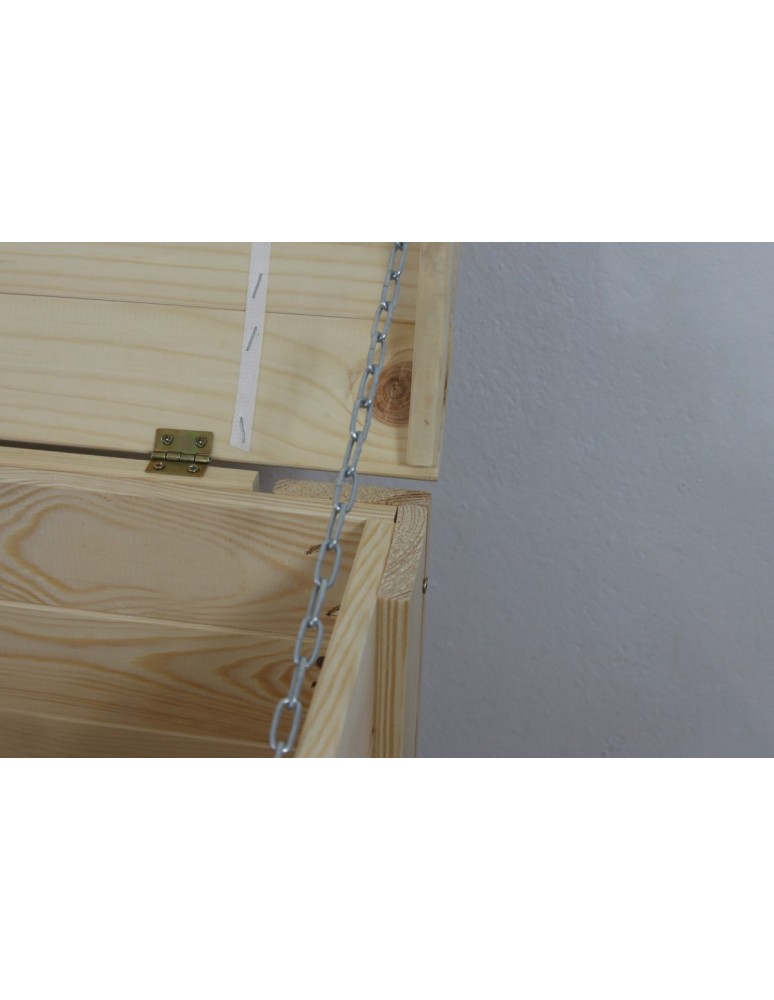 Skrzynie i ławki - Skrzynia sosnowa B-16 50x77x40, półokrągłe wieko - product MODO24.PL 13