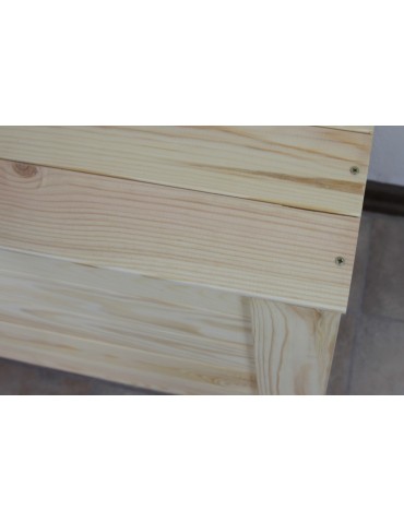 Skrzynie i ławki - Skrzynia sosnowa B-16 50x77x40, półokrągłe wieko - product 14