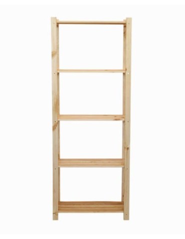 regały serii RA - Ażurowy Regał Sosnowy ~ 5 Półek ~ Surowy ~ RA-5-65 - product 3