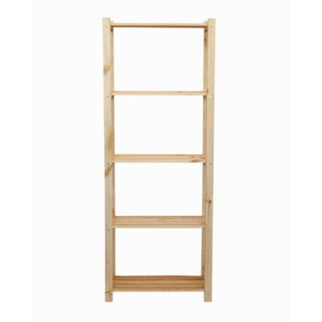 Ażurowy Regał Sosnowy ~ 5 Półek ~ Surowy ~ RA-5-65