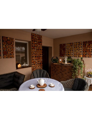 Drewniane tace, patery - Taca Drewniana Ozdobna ✦ Surowy Modrzew ✦ dł  40-45 cm - product 7