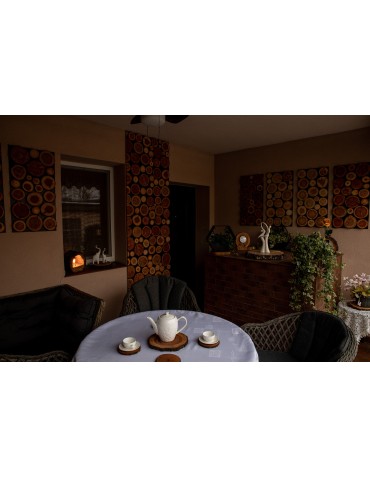 Zestawy Podkładek Na Stół - Akacjowe Podkładki Na Stół ⚛ Okorowane ⚛ Olejowane ⚛ ø 9-12 cm ⚛ 6 sztuk - product 3