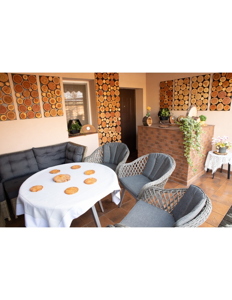 Zestawy Podkładek Na Stół - Akacjowe Podkładki Na Stół ⚛ Okorowane ⚛ Olejowane ⚛ ø 12-15 cm ⚛ 6 sztuk - product MODO24.PL 3