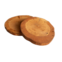 Dębowe Podkładki Na Stół ⚜ Okorowane ⚜ Olejowane ⚜ ø 9-12 cm ⚜ 2 sztuki