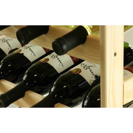 Sosnowy regał na wino RW-1-32 ▪ Naturalne drewno