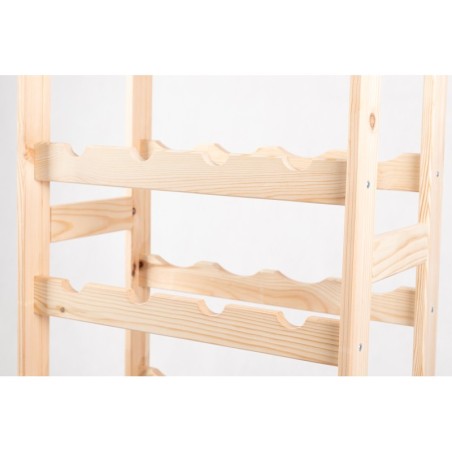 Sosnowy regał na wino RW-1-32 ▪ Naturalne drewno