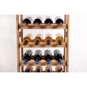 Sosnowy regał na wino RW-1-32 ▪ W kolorze brązowym