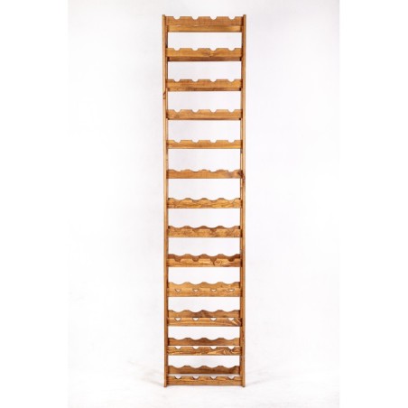 Sosnowy regał na wino RW-1-52 ▪ W kolorze brązowym