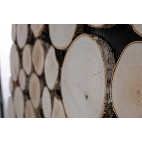 Ozdobny Panel Ścienny ⭑ Plastry Brzozowe ⭑ 1 sztuka