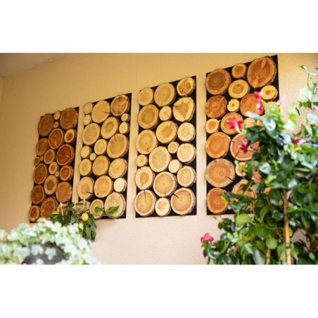 Ozdobny Panel Ścienny ⭑ Plastry Sosnowe ⭑ 1 sztuka