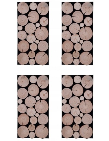 Dekoracja ścian drewnianymi plastrami